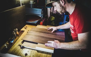 Jointing an Indian Roseood acoustic back !